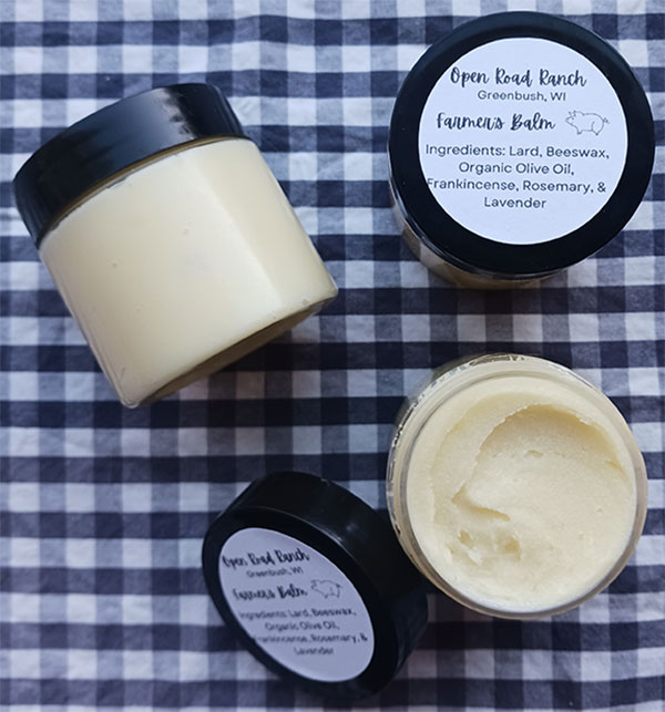 lamb tallow & pork lard balms